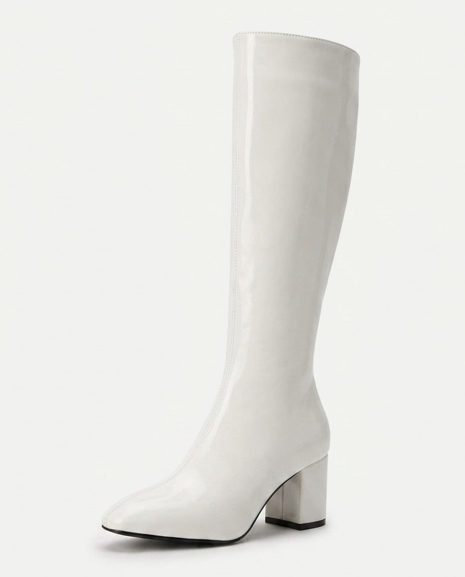 Block Heel Knee High Boots for Women - View 12