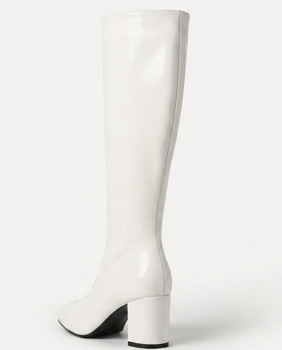 Block Heel Knee High Boots for Women - View 13