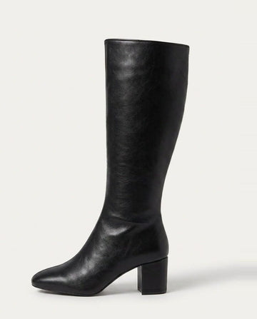 Block Heel Knee High Boots for Women