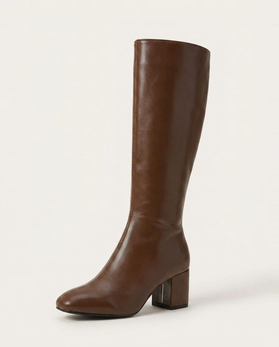 Block Heel Knee High Boots for Women - View 7