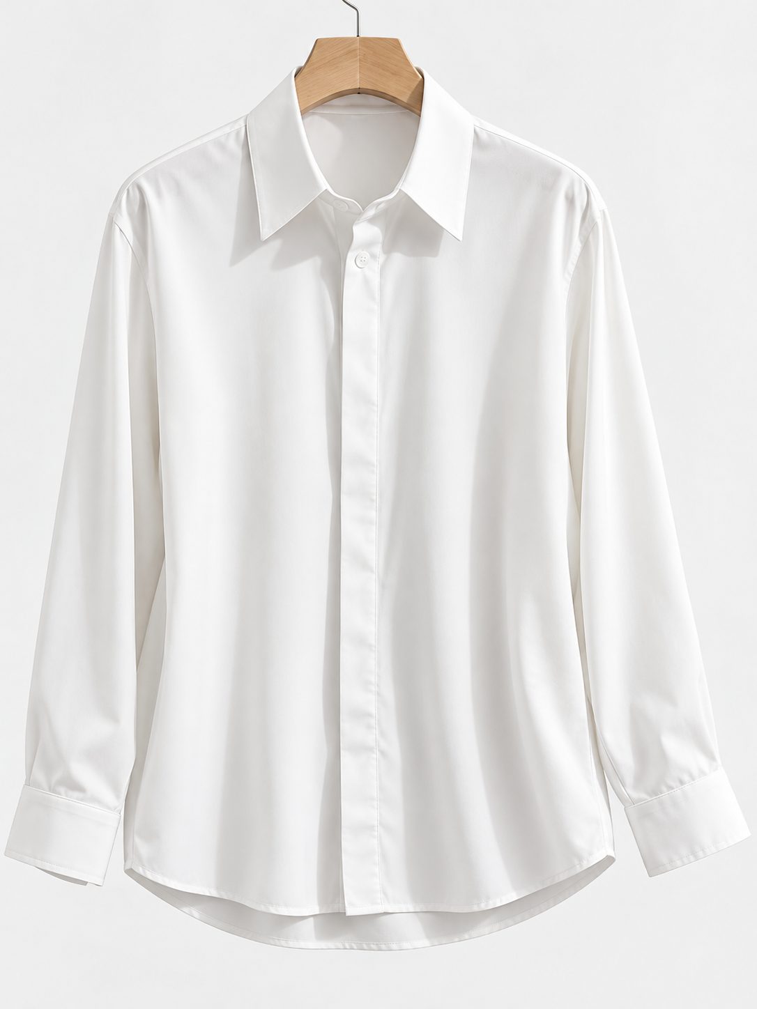 Collared Button-Down Blouse with Long Sleeves for Women - View 5