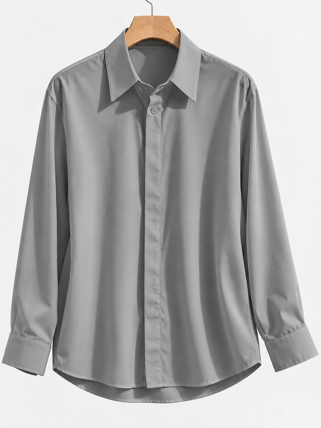 Collared Button-Down Blouse with Long Sleeves for Women - View 6