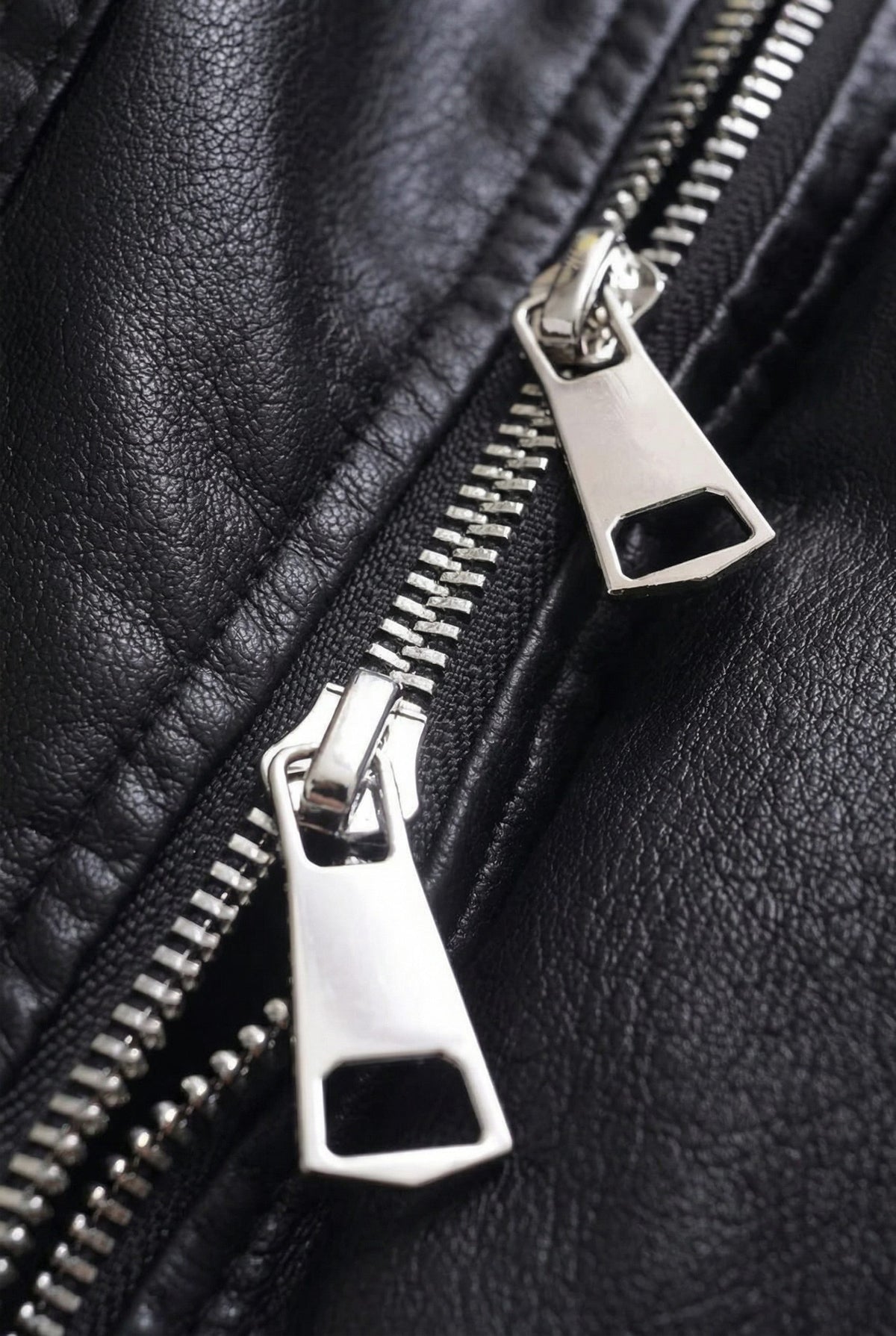 Collared Faux Leather Jacket for Women - View 5