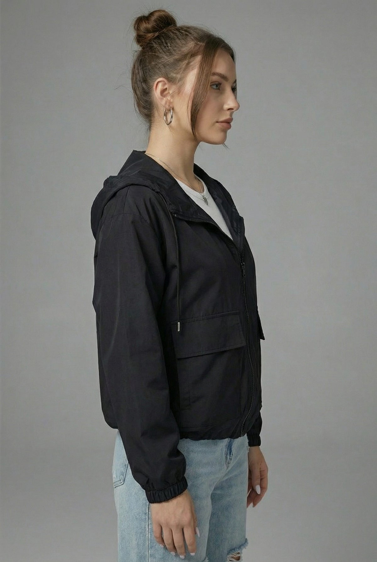Cropped Hooded Jacket for Women - View 7