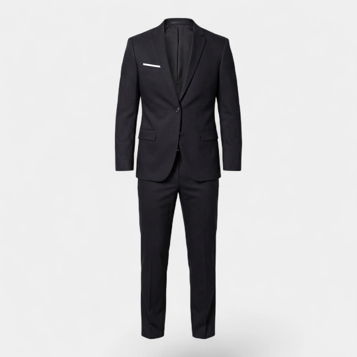 Double-Breasted Tailored Suit Set for Men - View 3