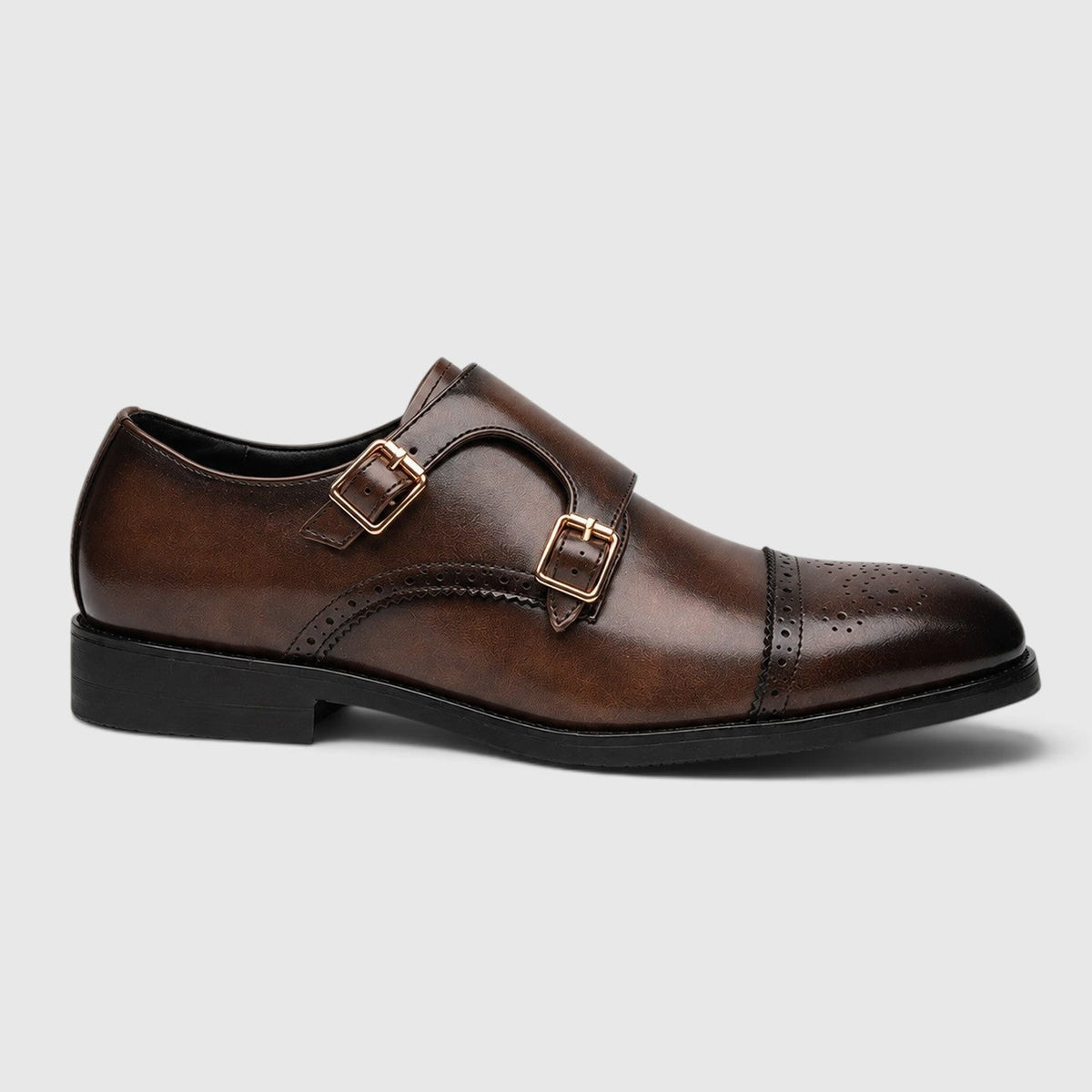 Double Monk Strap Formal Shoes for Men - View 3