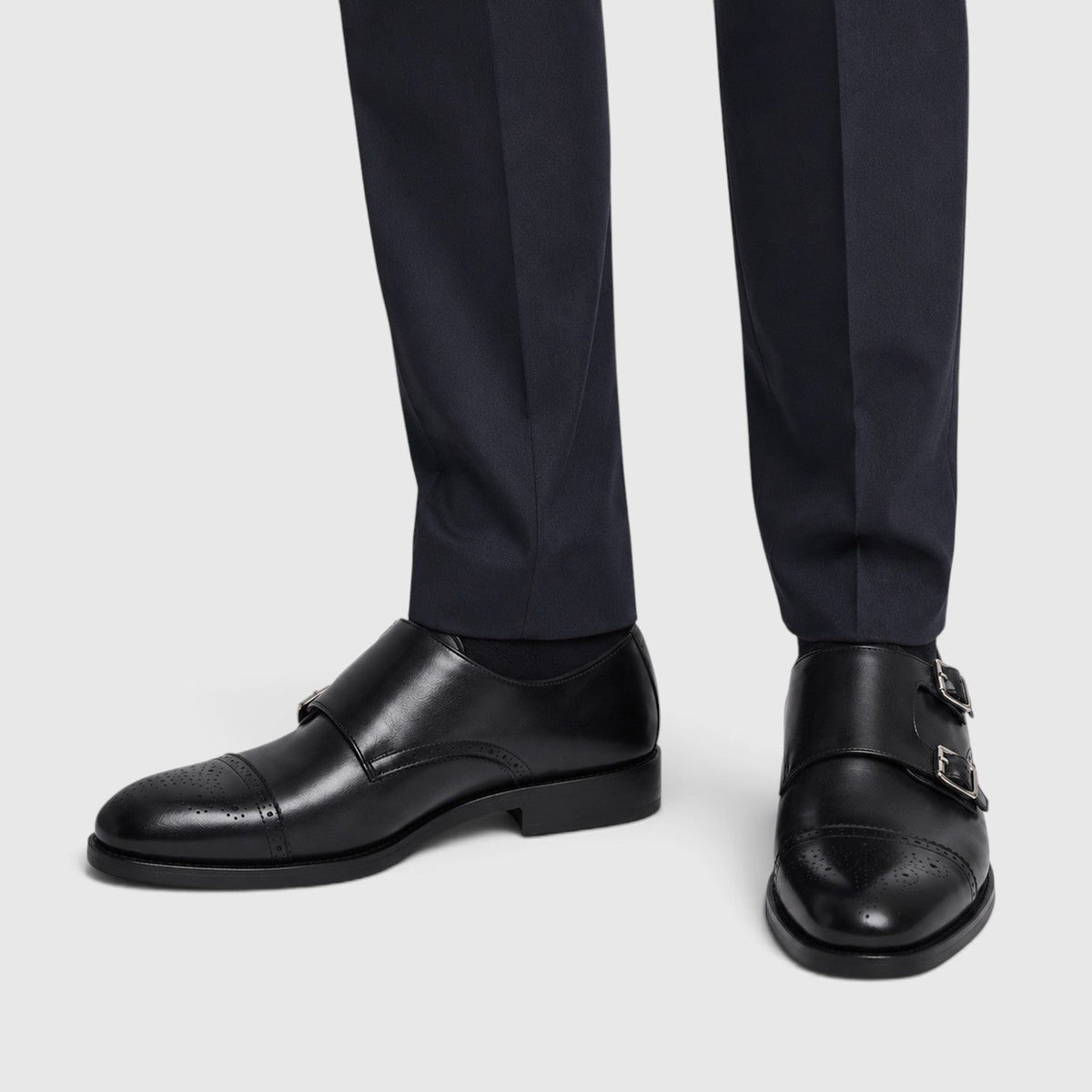 Double Monk Strap Formal Shoes for Men - View 6