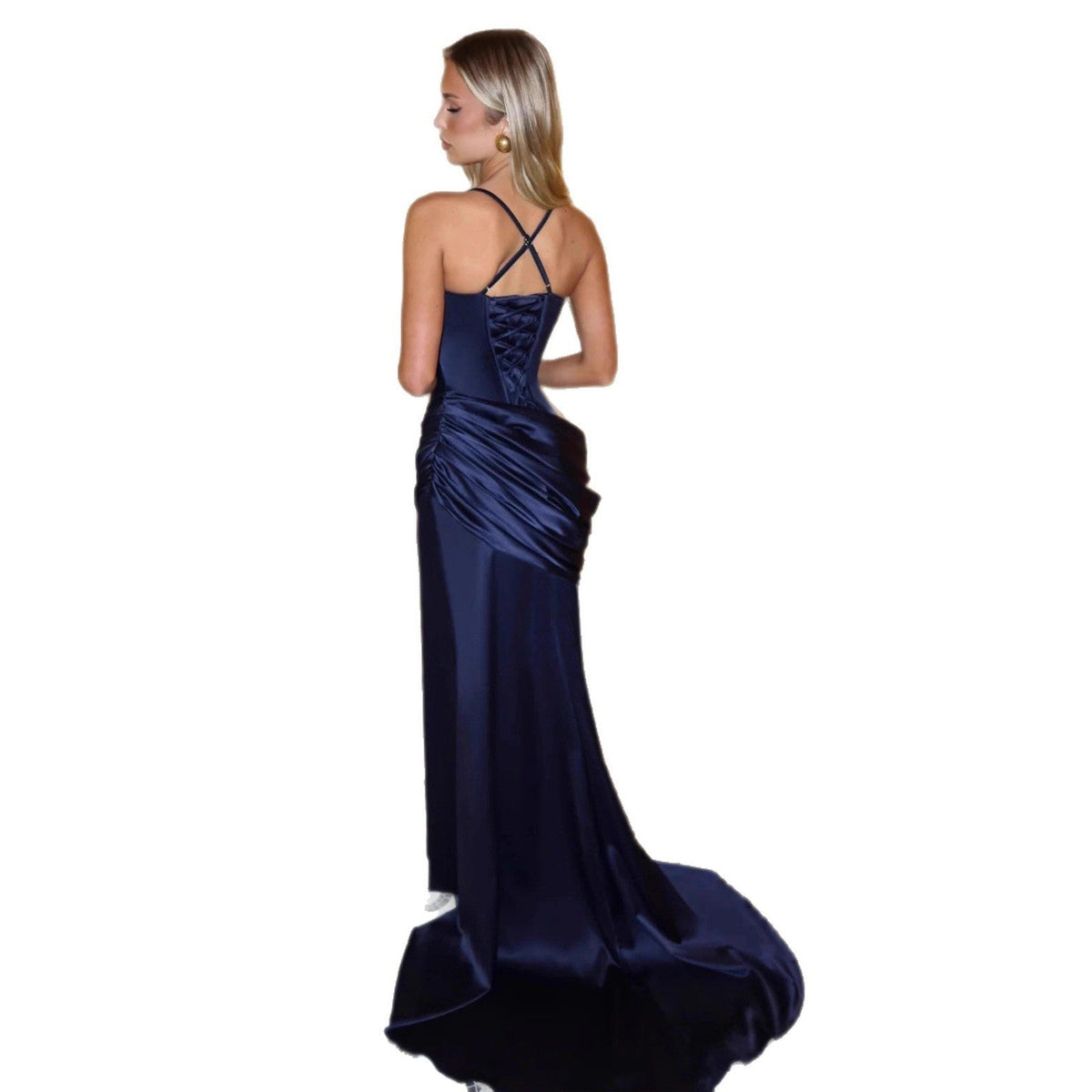 Draped Maxi Wedding Guest Dress for Women - View 5