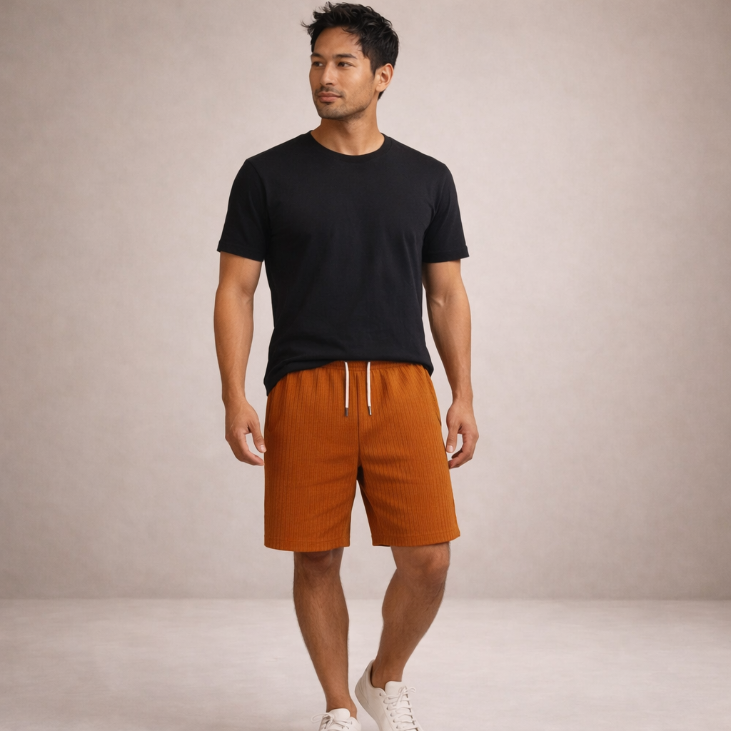 Linen Relaxed Fit Shorts for Men