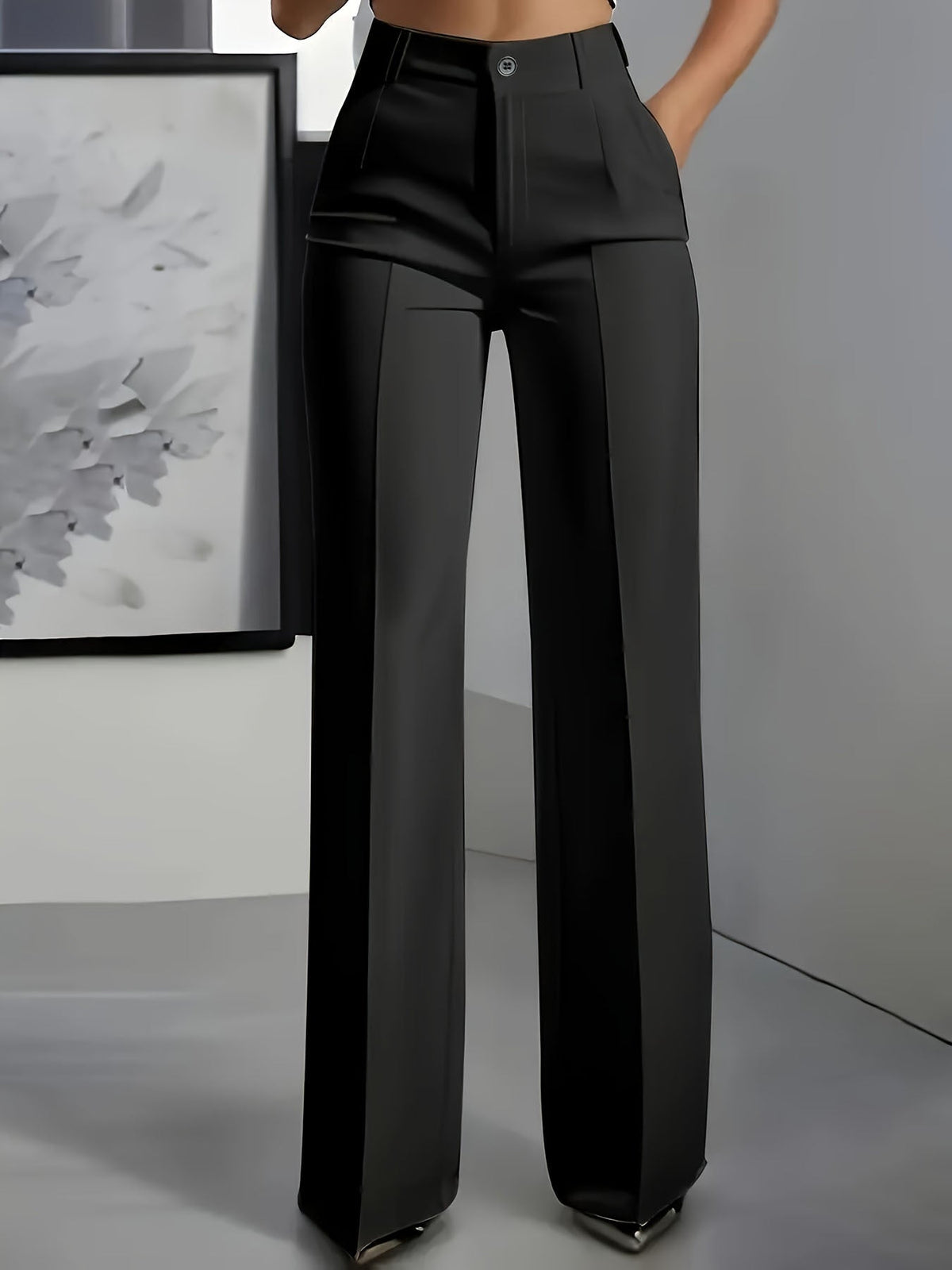 High Waist Wide Leg Trousers for Women