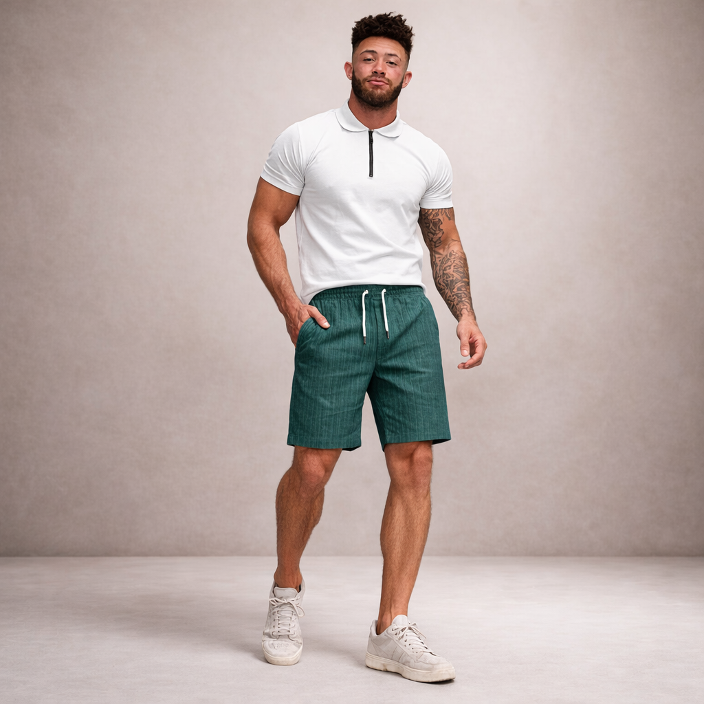 Linen Relaxed Fit Shorts for Men