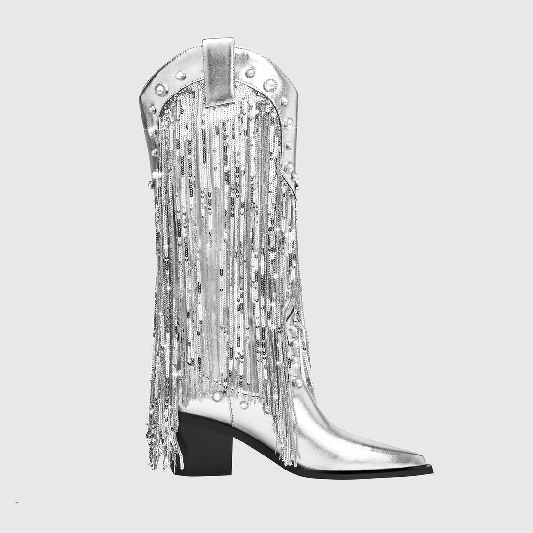 Fringe Mid-Calf Cowboy Boots for Women