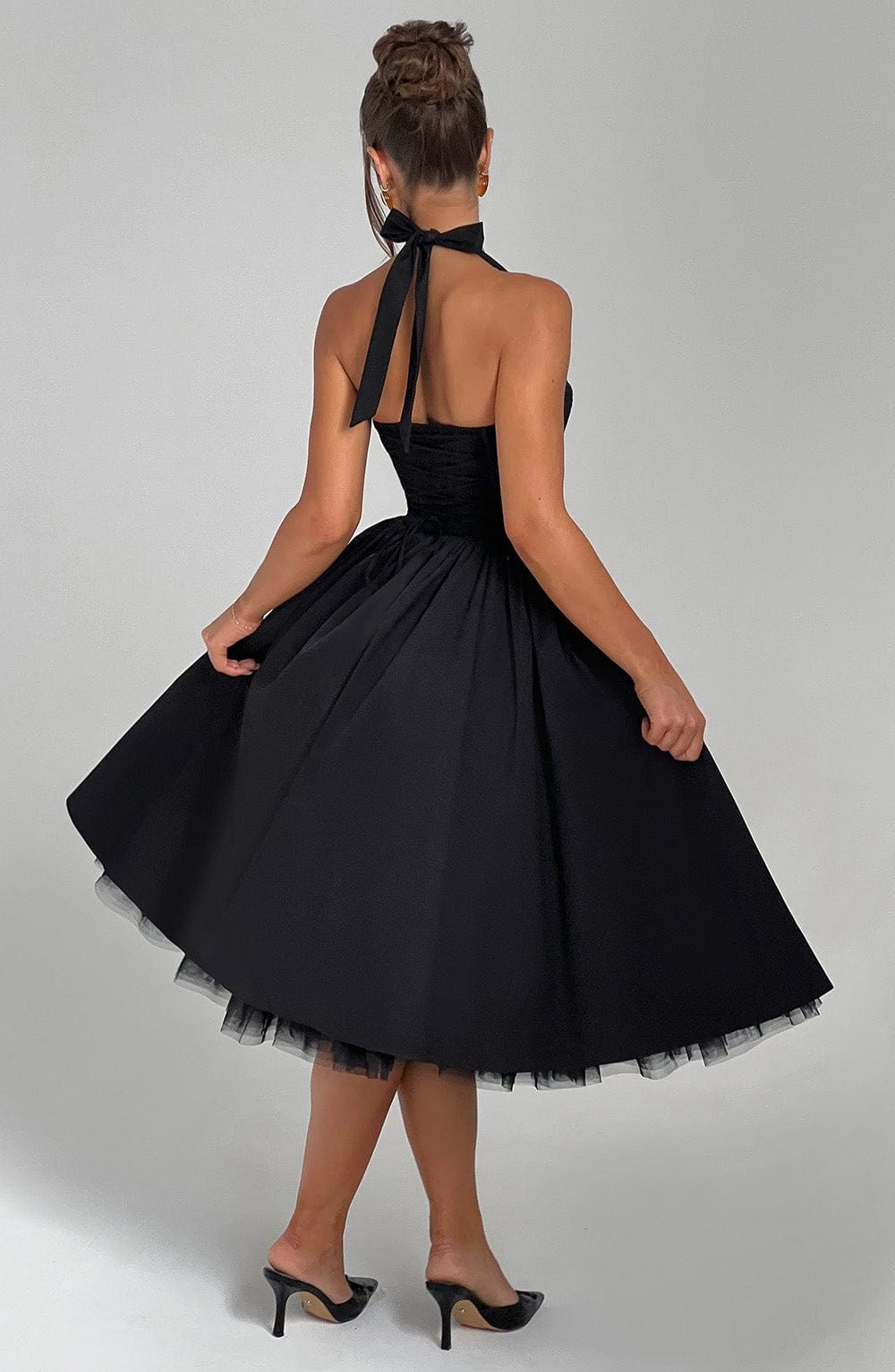 Halter Midi A-Line Dress for Women - View 6