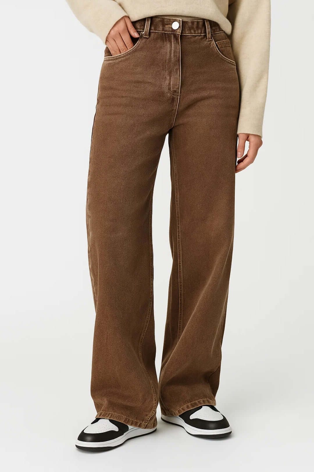 High-Waisted Wide-Leg Jeans for Women - View 3