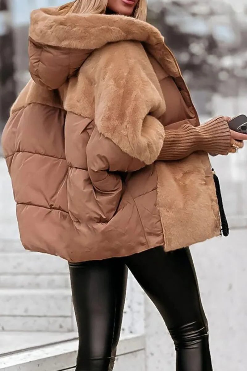 Hooded Longline Puffer Coat for Women - View 2