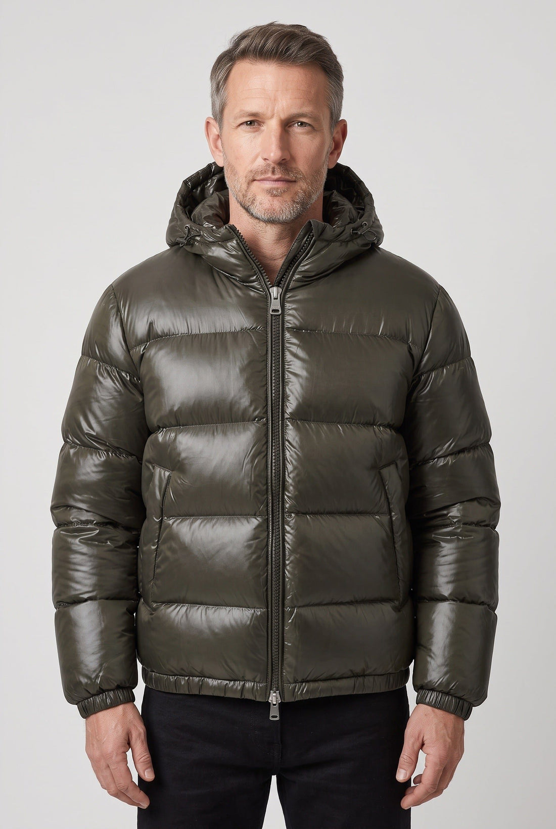 Hooded Puffer Jacket for Men