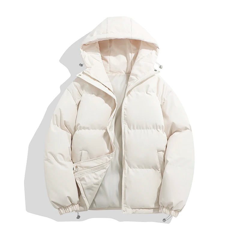 Hooded Puffer Jacket for Women - Off-white
