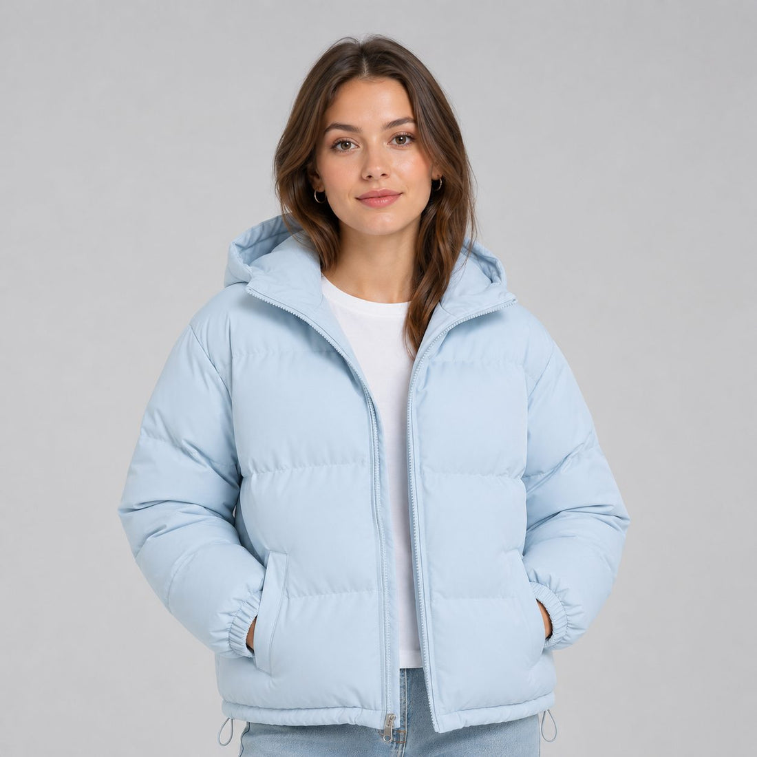 Hooded Puffer Jacket for Women