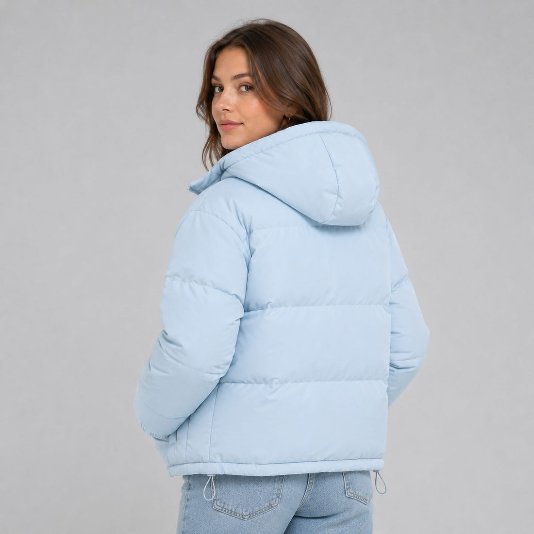 Hooded Puffer Jacket for Women