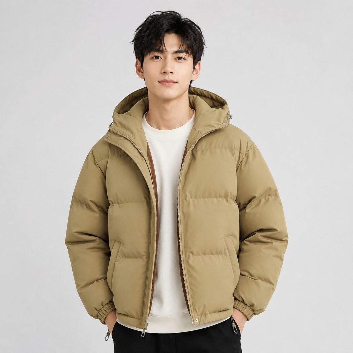Hooded Puffer Jacket for Women - View 4