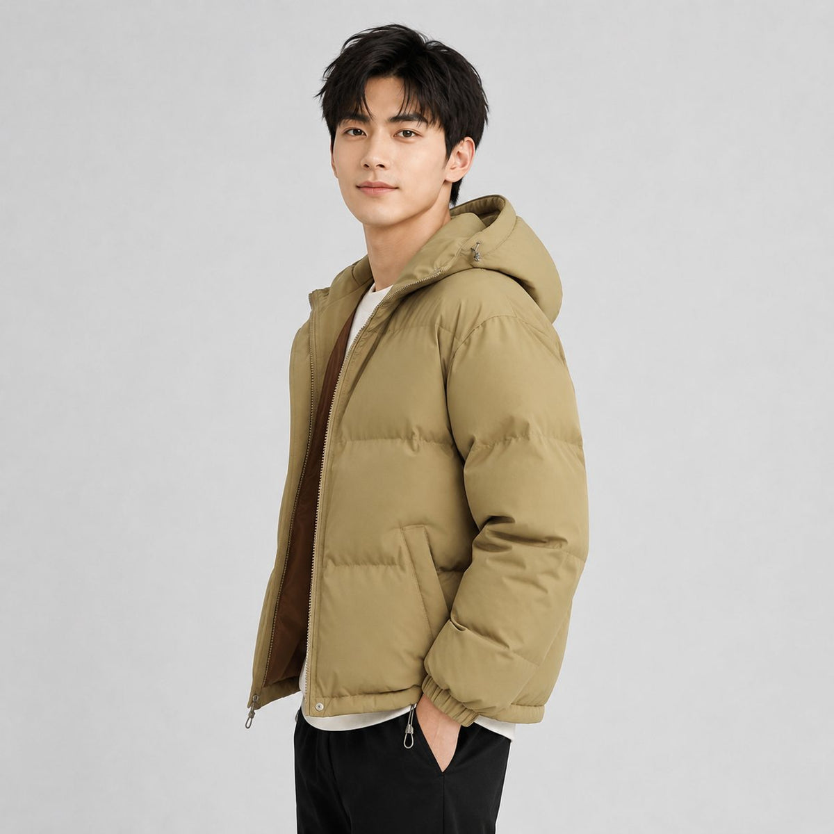 Hooded Puffer Jacket for Women - View 5