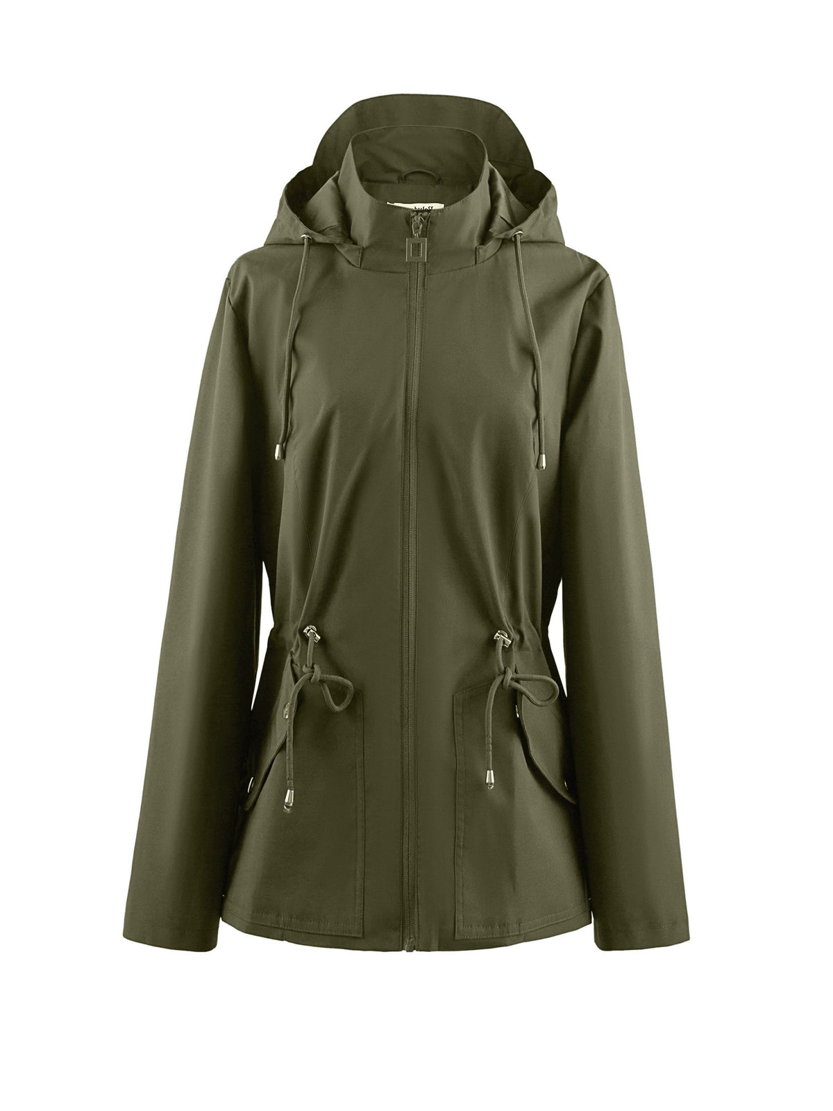 Hooded Zip-Up Raincoat for Women