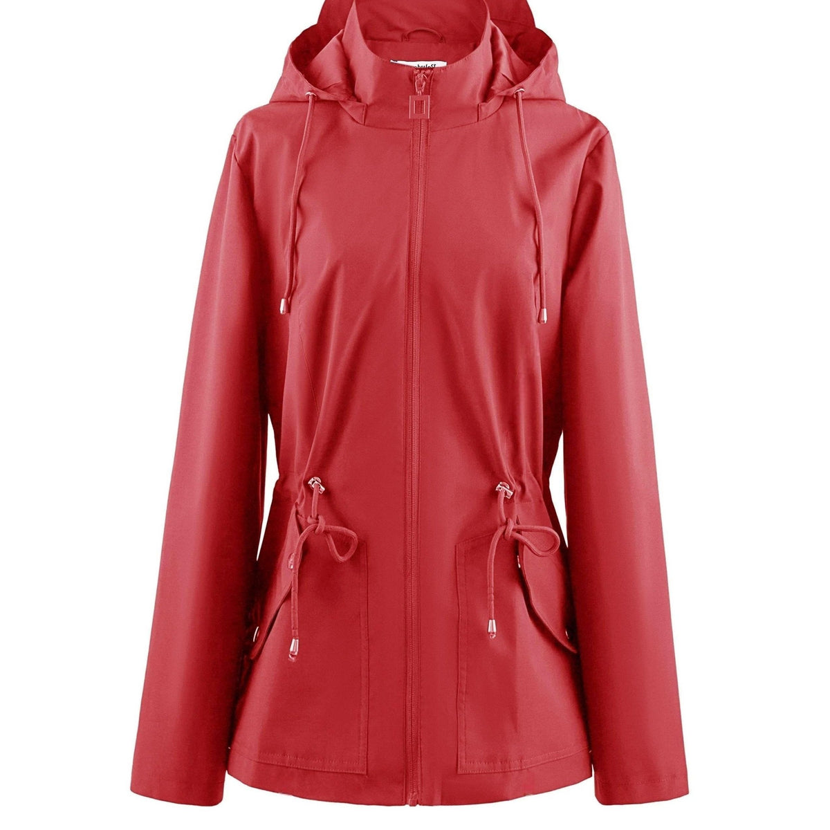 Hooded Zip-Up Raincoat for Women - View 14