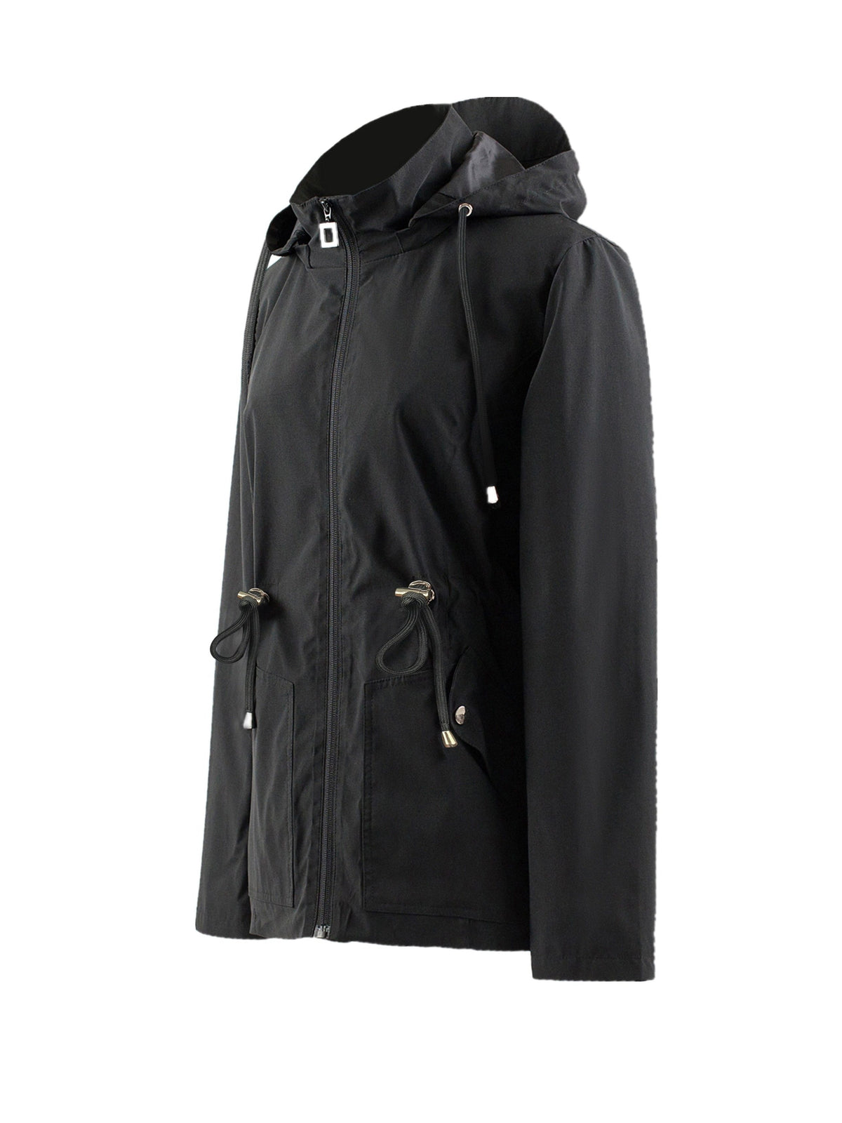 Hooded Zip-Up Raincoat for Women - View 8