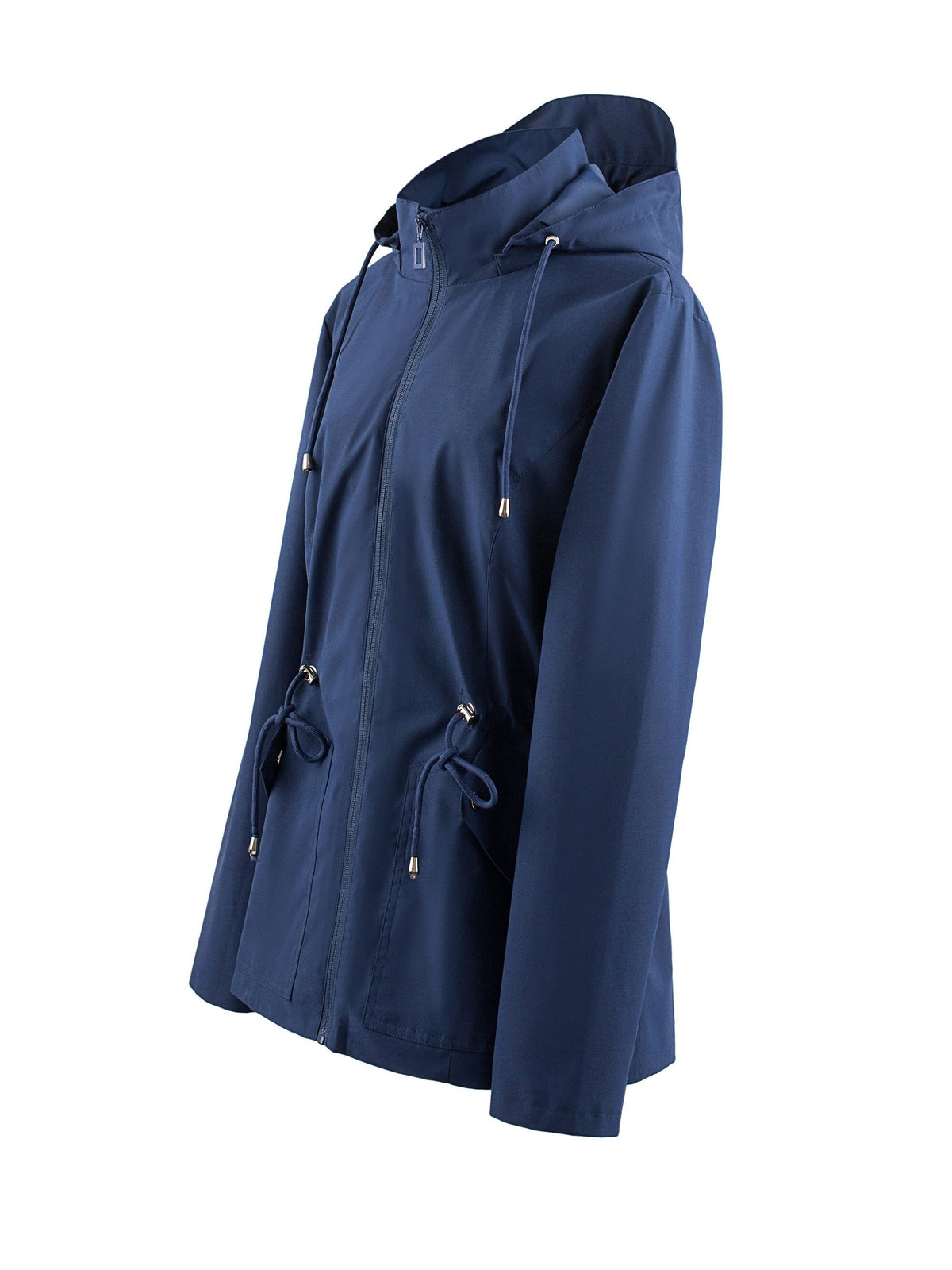 Hooded Zip-Up Raincoat for Women - View 9