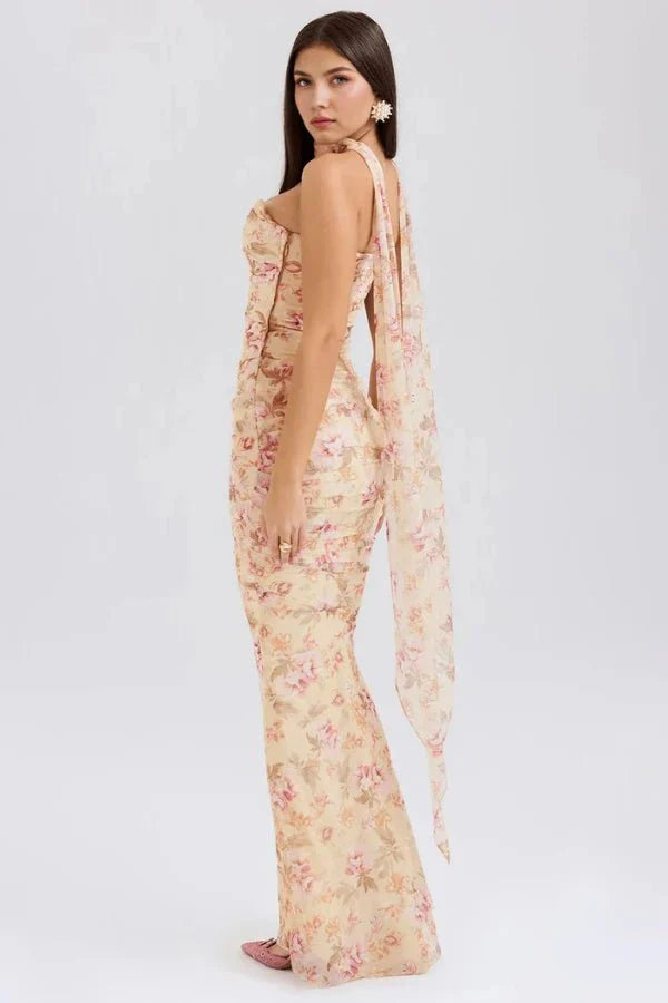 Strapless Wedding Guest Maxi Dress for Women