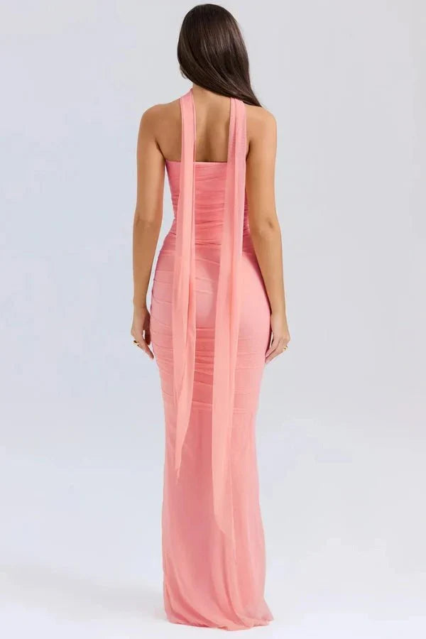 Strapless Wedding Guest Maxi Dress for Women