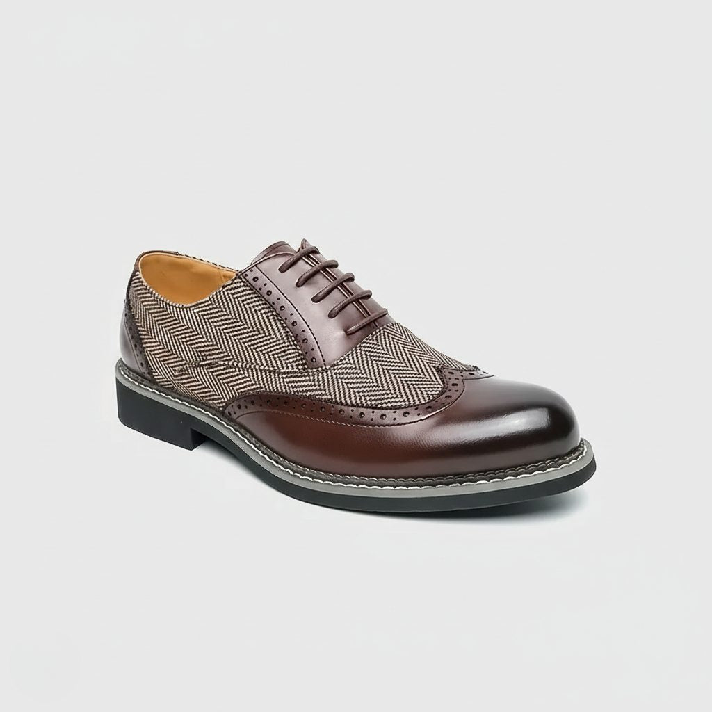 Lace-Up Oxford Brogues for Men