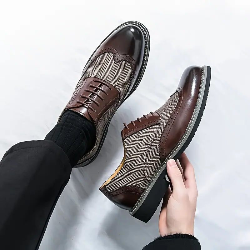 Lace-Up Oxford Brogues for Men