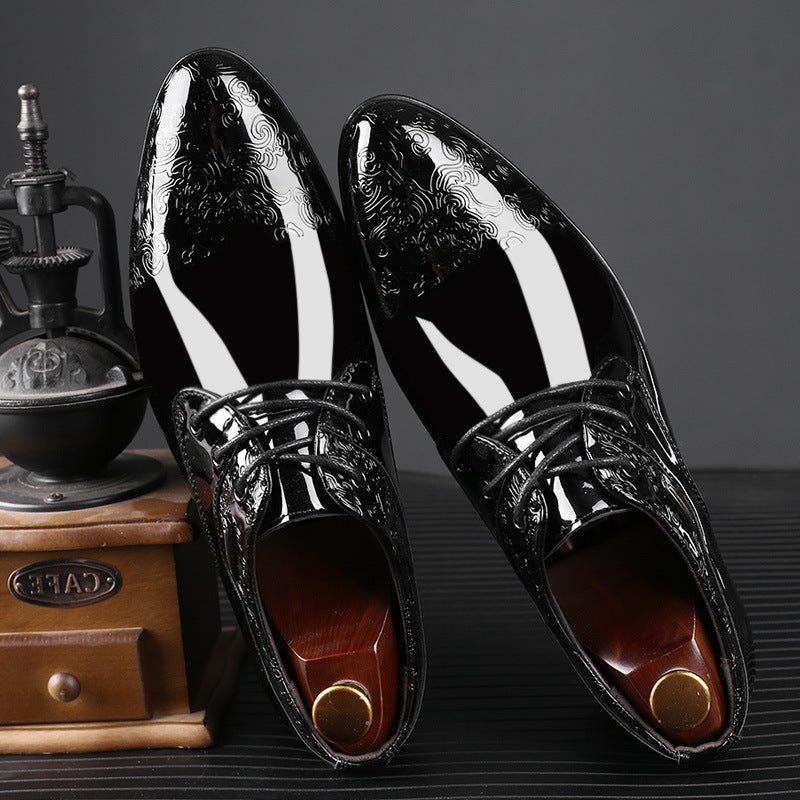 Lace-Up Pointed Toe Oxford Dress Shoes for Men - View 3
