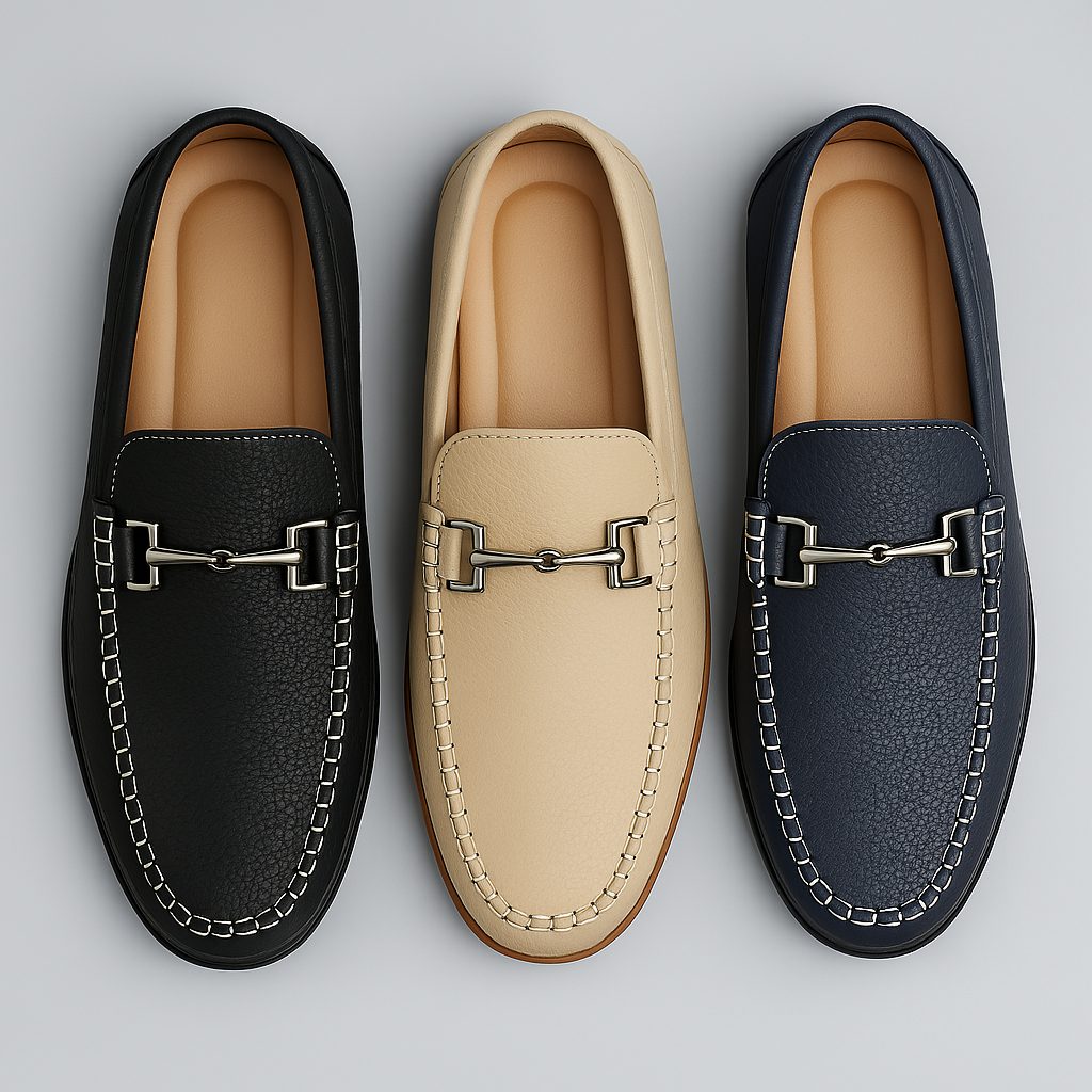 Leather Slip-On Loafers for Men - View 10