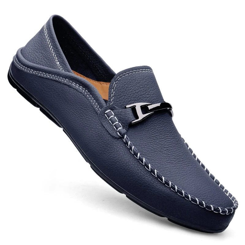 Leather Slip-On Loafers for Men - View 3