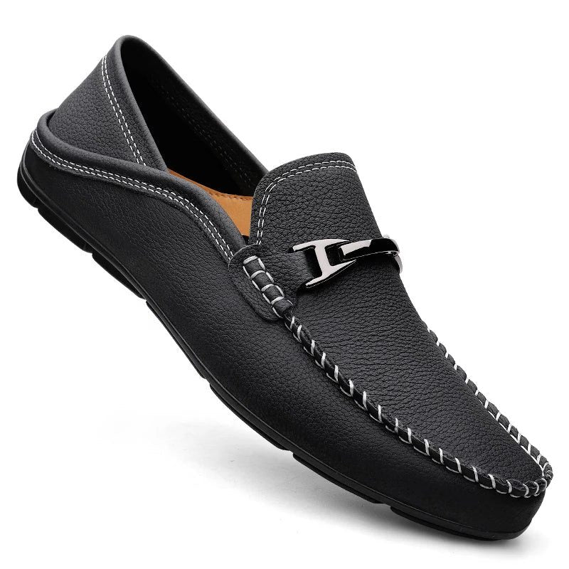 Leather Slip-On Loafers for Men - View 7