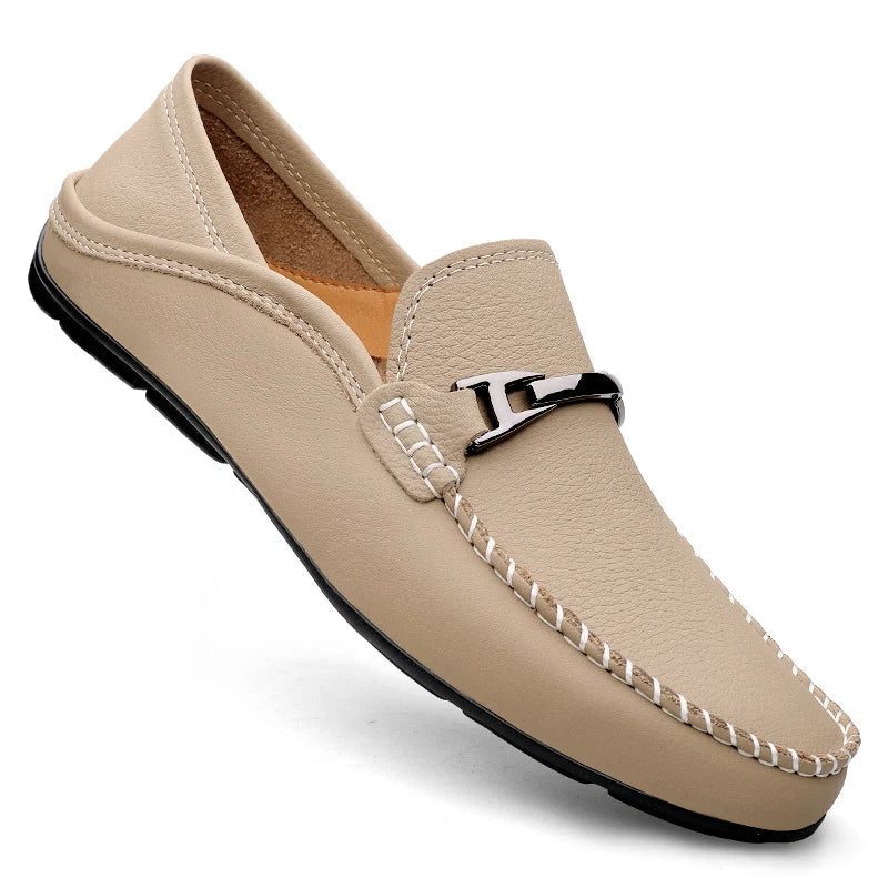 Leather Slip-On Loafers for Men - View 9