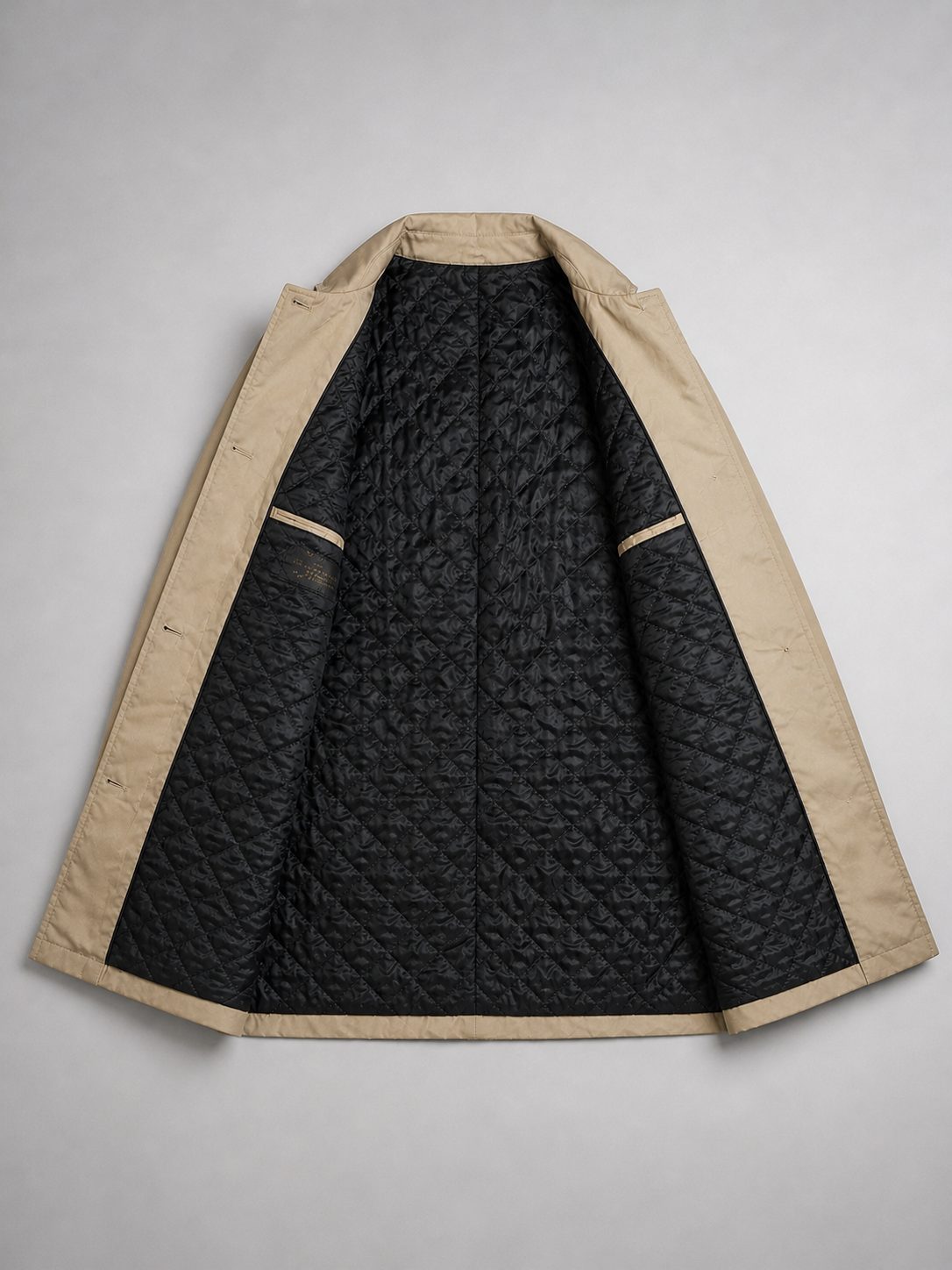 Longline Button Front Coat for Men - View 4