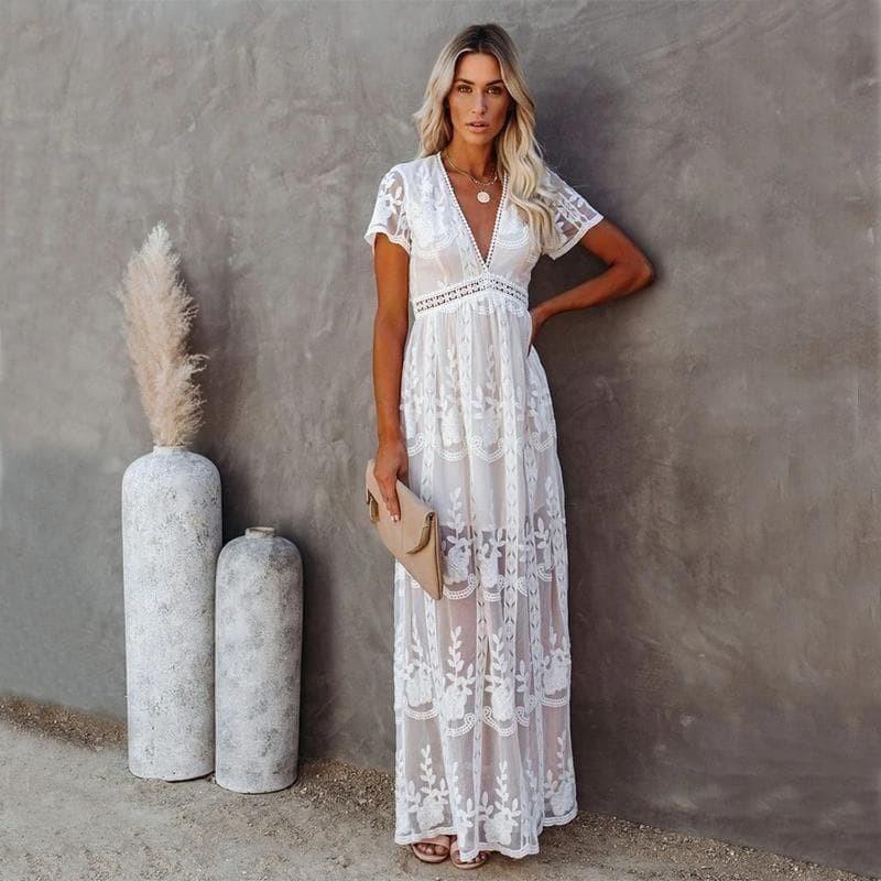 Maxi Lace Ibiza Dress for Women