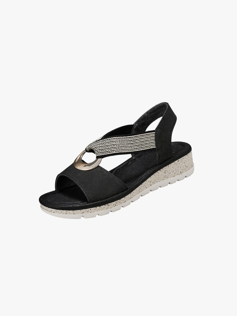 Slingback Sandals with Open Toe and Ring Detail for Women