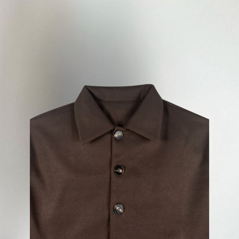 Oversized Shirt Collar Cardigan for Women - View 3