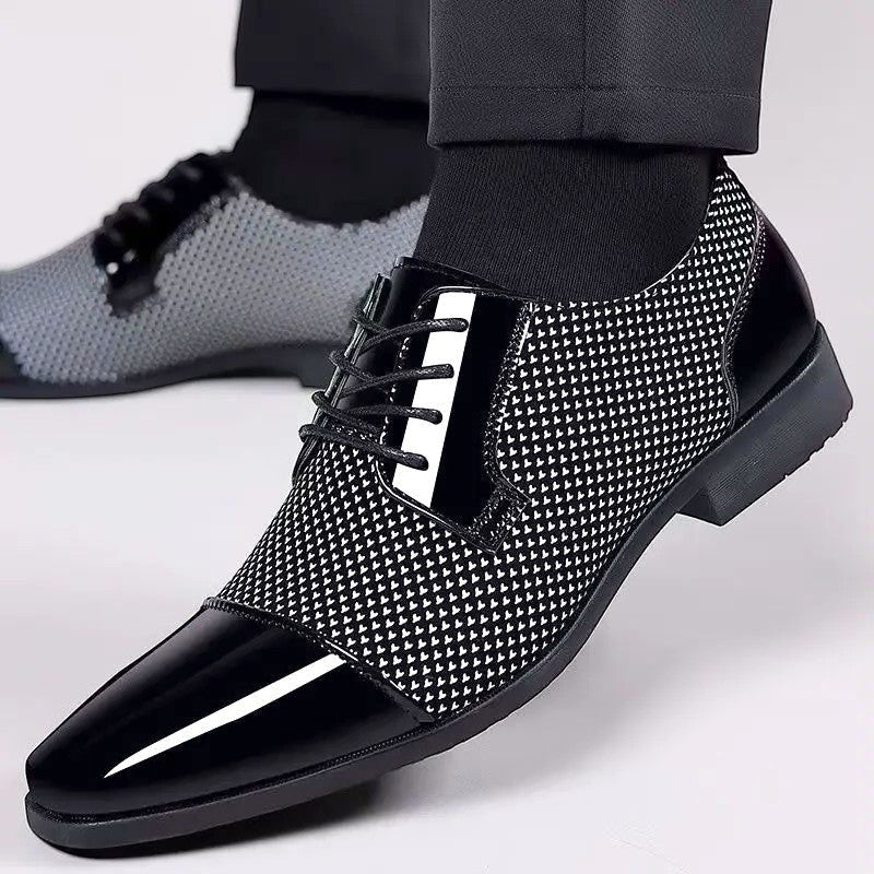 Patent Cap Toe Oxford Shoes for Men - View 10