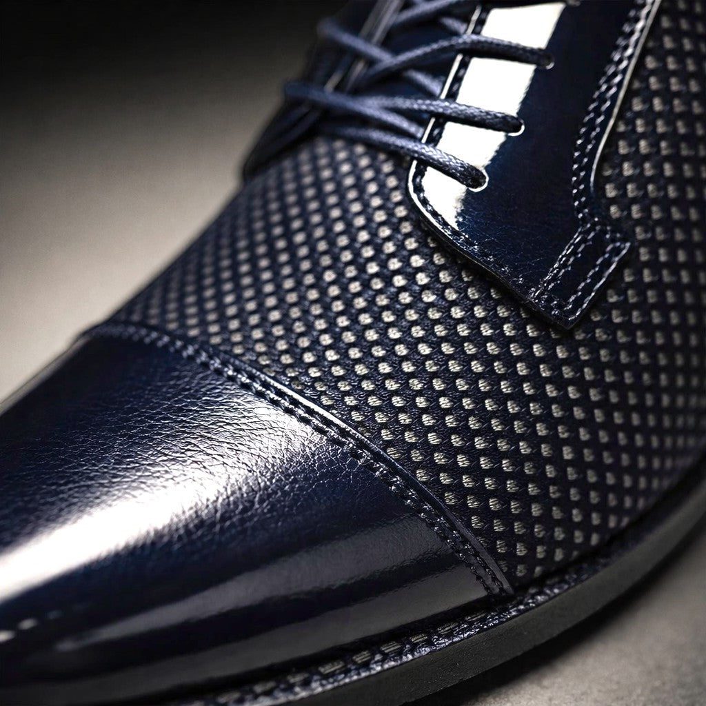 Patent Cap Toe Oxford Shoes for Men - View 4