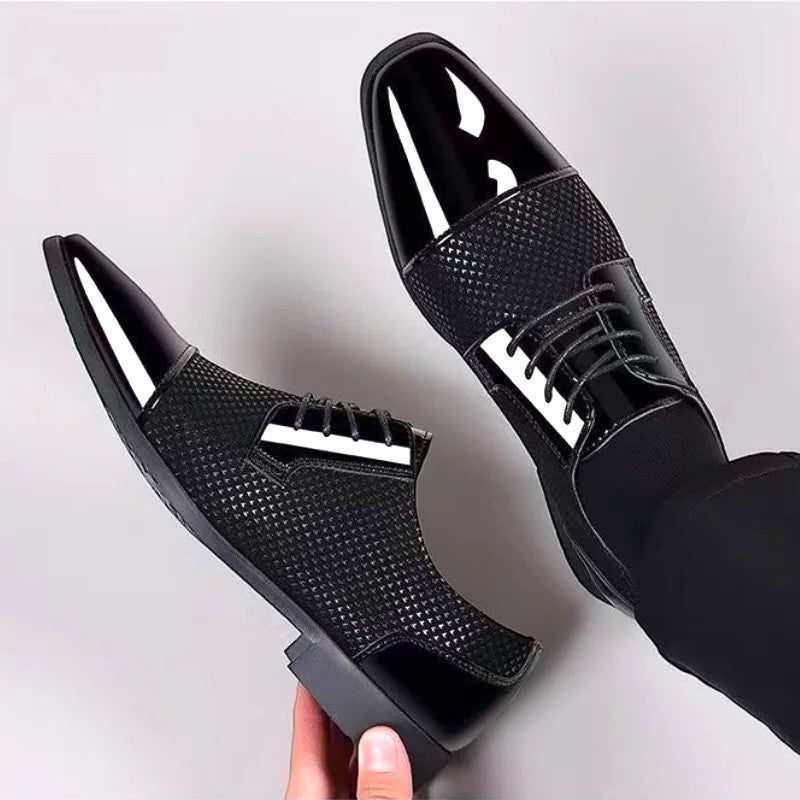 Patent Cap Toe Oxford Shoes for Men - View 6