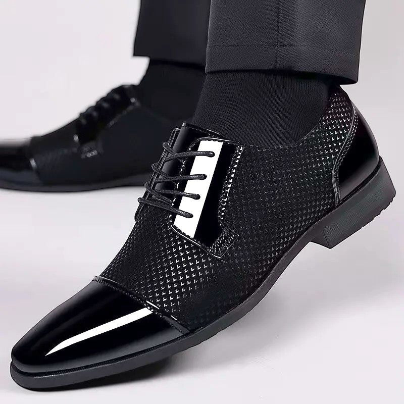 Patent Cap Toe Oxford Shoes for Men - View 7