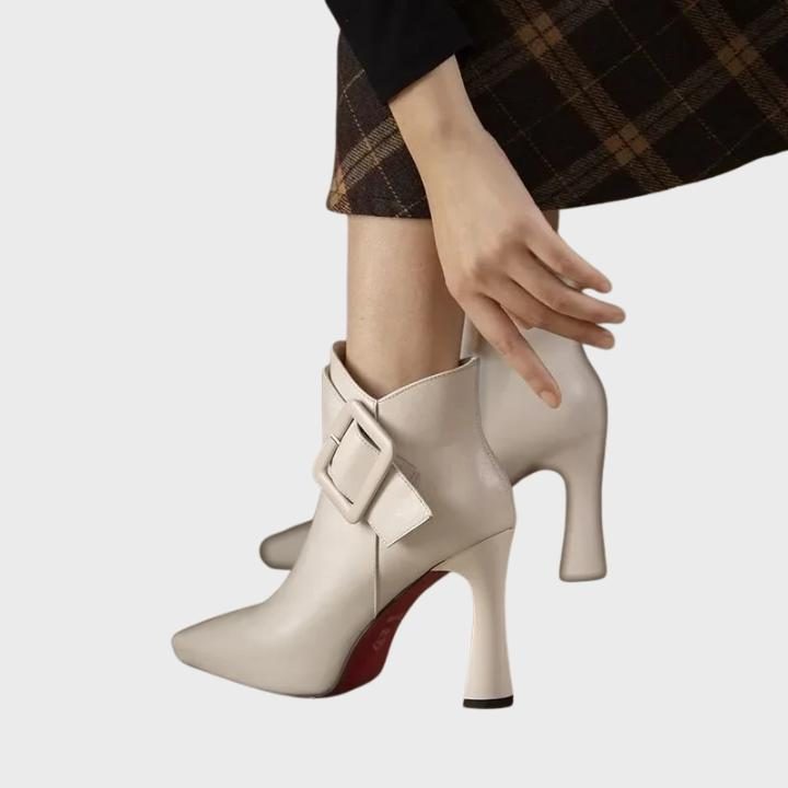 Pointed Toe Stiletto Ankle Boots for Women - View 5