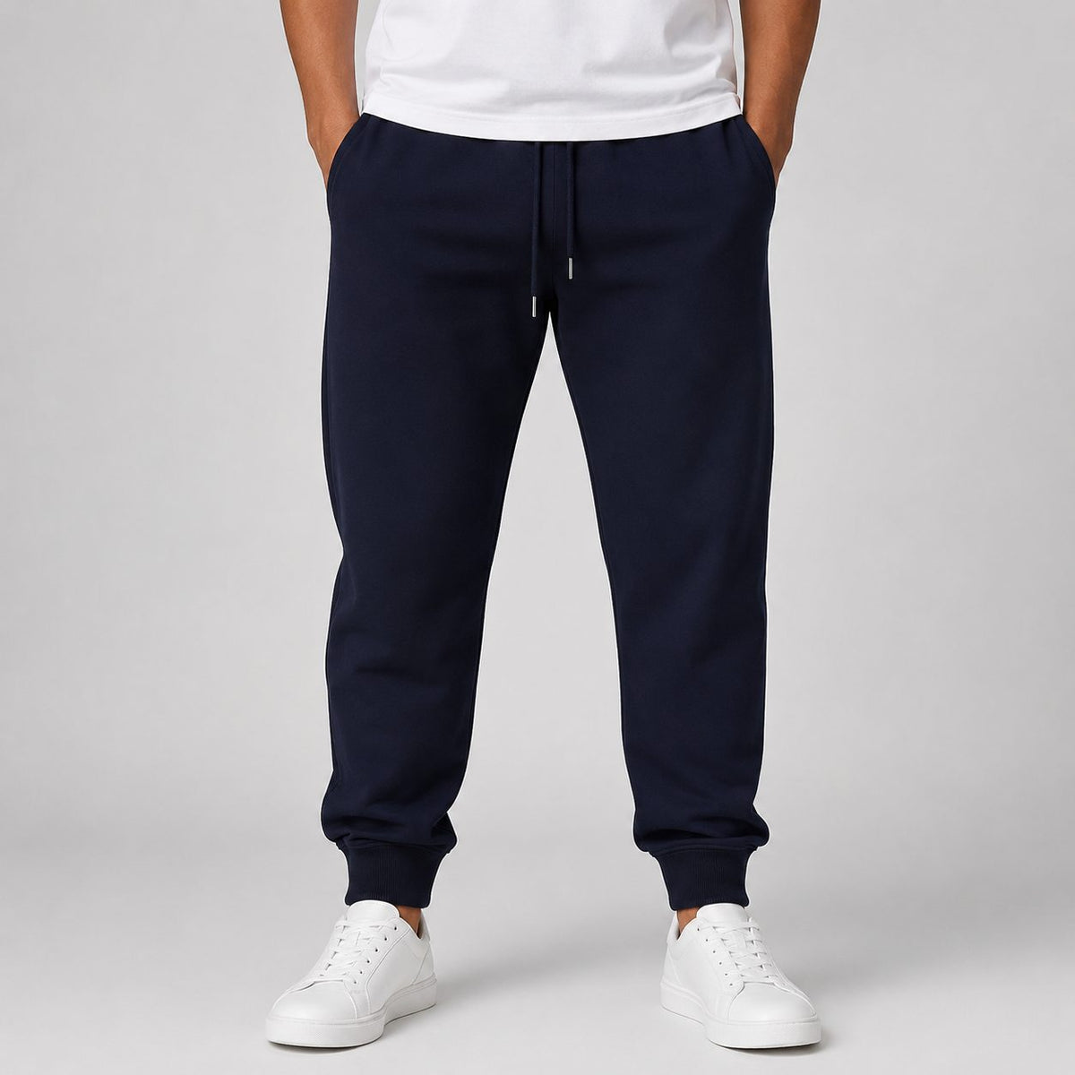 Regular Fit Joggers for Men - Navy Blue