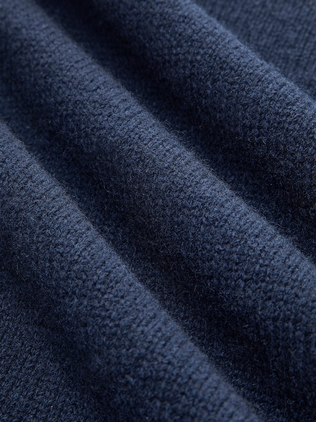 Ribbed Knit Jumper with Denim Collar for Women - View 5