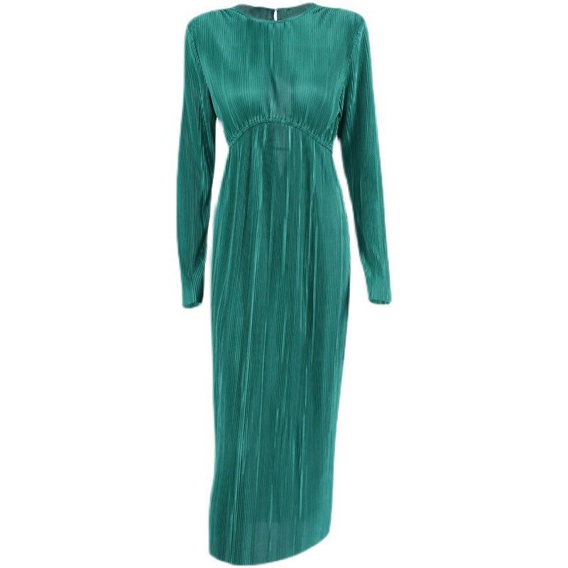 Ribbed Knit Maxi Autumn Wedding Guest Dress for Women - View 5